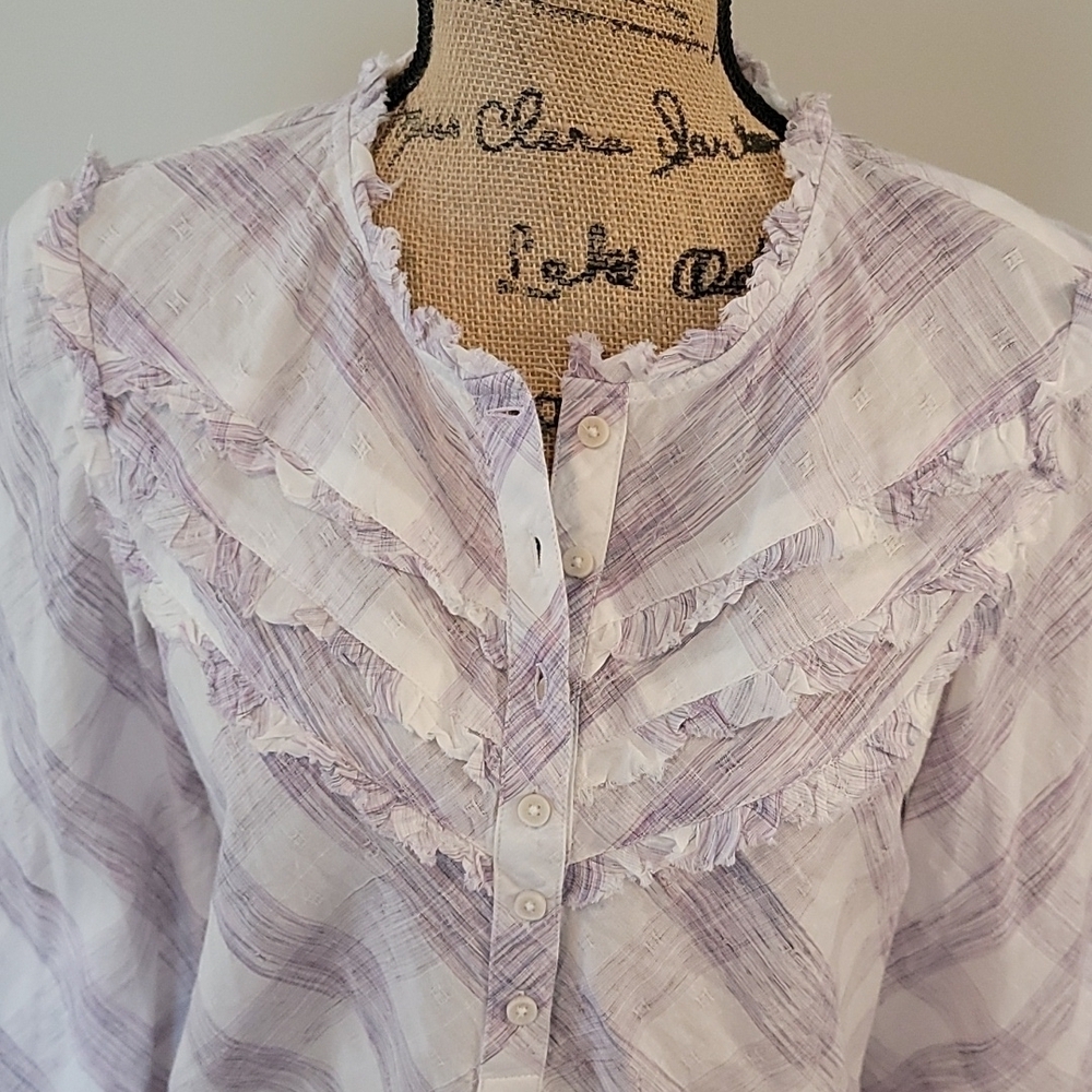 #46 NWT William Rast plaid shirt - Picture 4 of 5